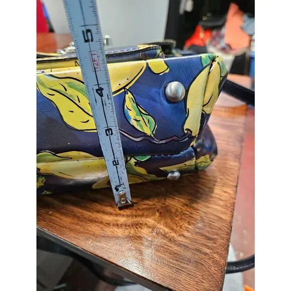 Patricia Nash Leandra Lemon Crossbody Bag Leather Limon - Picture 10 of 11